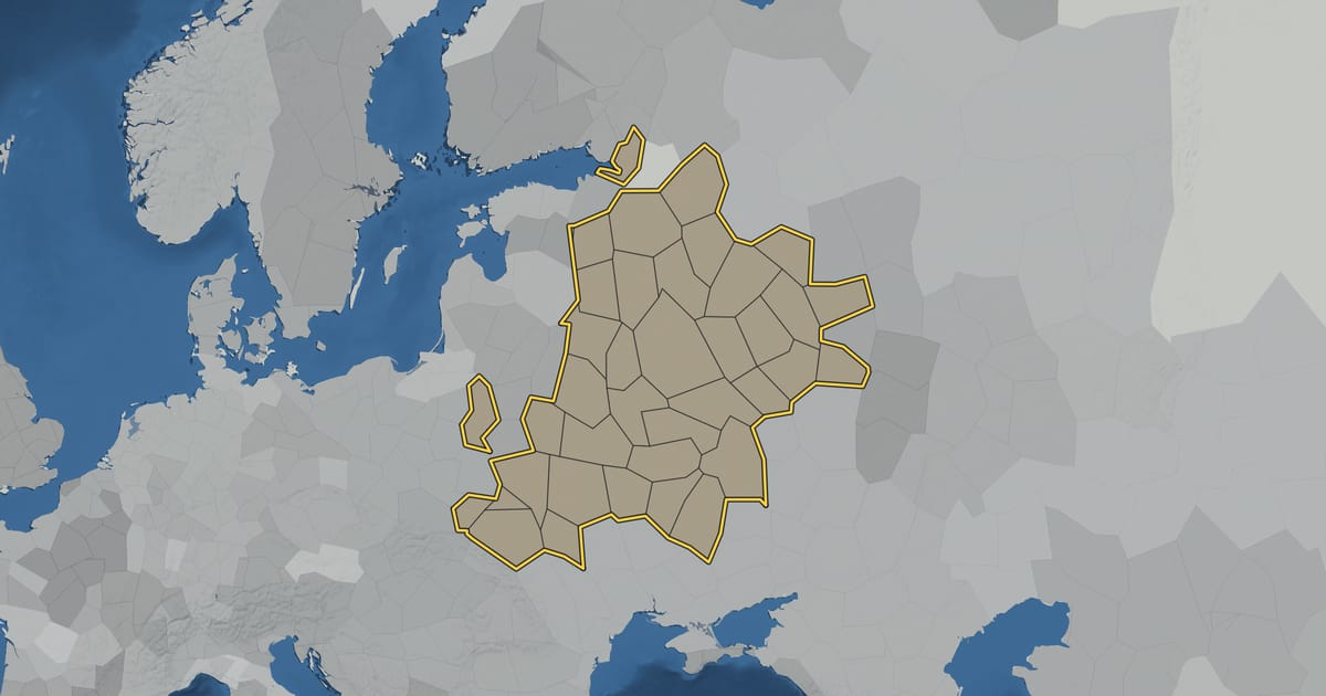 Map of Kievan Rus in 1001, at its largest extent