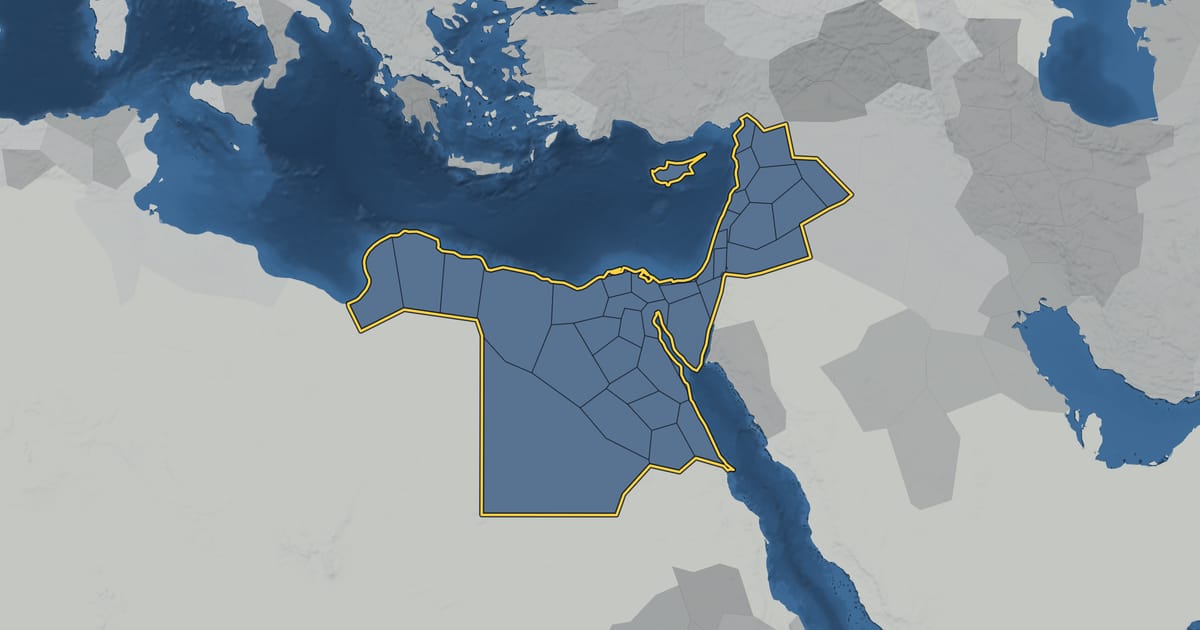 Map of the Ptolemaic Kingdom in 319 BC, at its largest extent